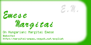 emese margitai business card